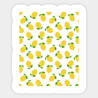 LEMON LEMONS FRUIT FOOD PATTERN Sticker